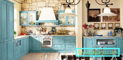 Cucina in blu