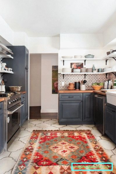 Cucina in blu