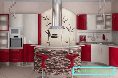 Cucina con un bar Cucina con un bar