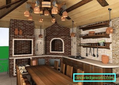 Cucina estiva in campagna con le proprie mani - progetti fotografici Cucina estiva in campagna con le proprie mani - progetti fotografici