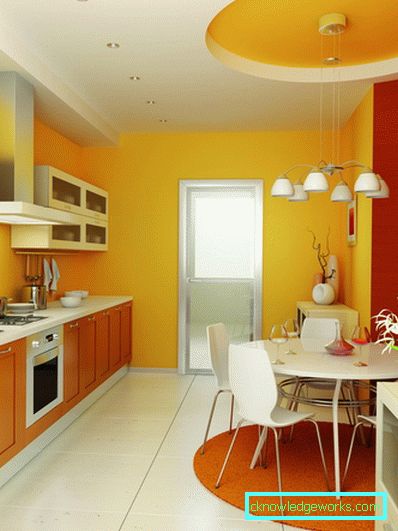 Piccola cucina di 5 metri quadrati. m con frigo Piccola cucina di 5 metri quadrati. m con frigo