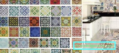 Piastrelle per pavimento per la cucina - foto nell'interno