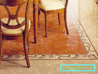 Piastrelle per pavimento per la cucina - foto nell'interno
