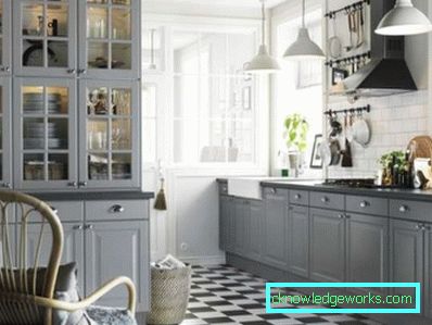 Piastrelle per pavimento per la cucina - foto nell'interno