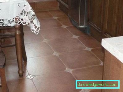 Piastrelle per pavimento per la cucina - foto nell'interno