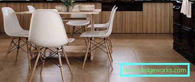 Piastrelle per pavimento per la cucina - foto nell'interno