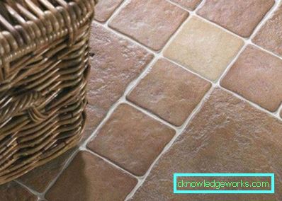 Piastrelle per pavimento per la cucina - foto nell'interno