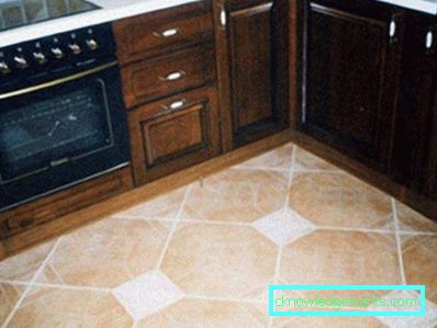 Piastrelle per pavimento per la cucina - foto nell'interno