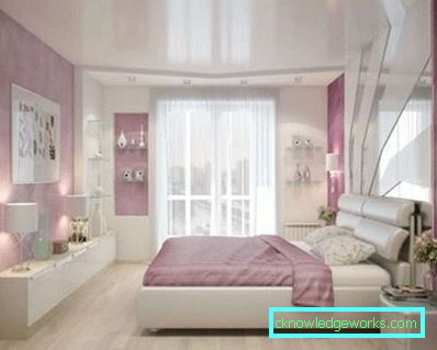 Soffitto teso in camera da letto - design fotografico Soffitto teso in camera da letto - design fotografico