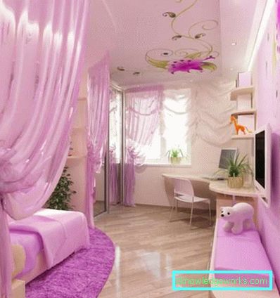 Soffitto teso in camera da letto - design fotografico