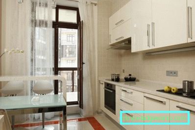 Combinando una cucina con un balcone - design fotografico