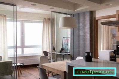 Combinando una cucina con un balcone - design fotografico
