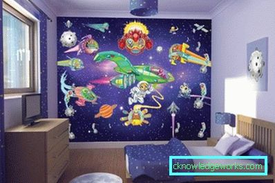 Wallpaper per la stanza dei bambini per un ragazzo adolescente