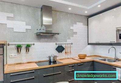 Decorazione della parete in cucina - opzioni di design