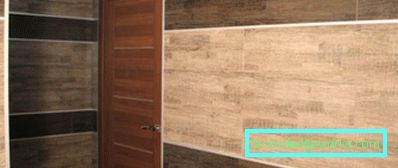 Decorazione murale nel corridoio con laminato - foto design
