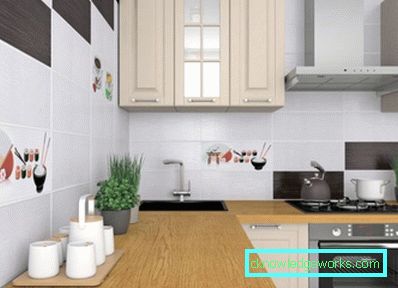 392-Piastrelle in cucina sul muro - 100 foto