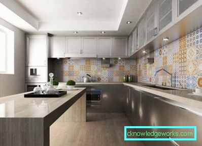 392-Piastrelle in cucina sul muro - 100 foto