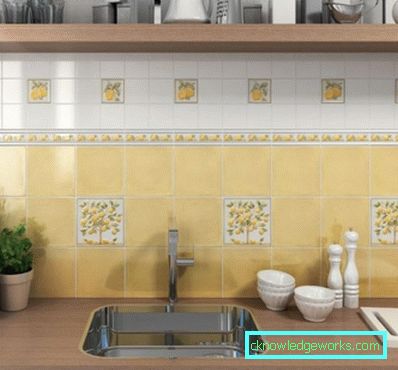 392-Piastrelle in cucina sul muro - 100 foto