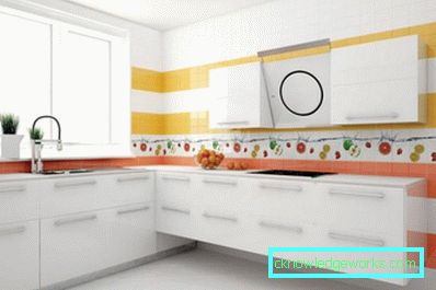 392-Piastrelle in cucina sul muro - 100 foto