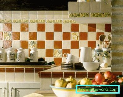 392-Piastrelle in cucina sul muro - 100 foto