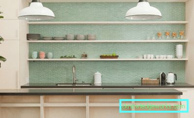 Scaffali in cucina invece di armadi all'interno Scaffali in cucina invece di armadi all'interno