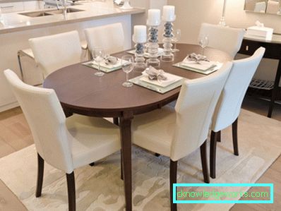 Tavolo semicircolare per la cucina Tavolo semicircolare per la cucina