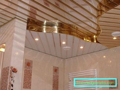 13-soffitto in bagno - 105 foto