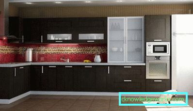 Progetto di cucina con disposizione dei mobili Progetto di cucina con disposizione dei mobili