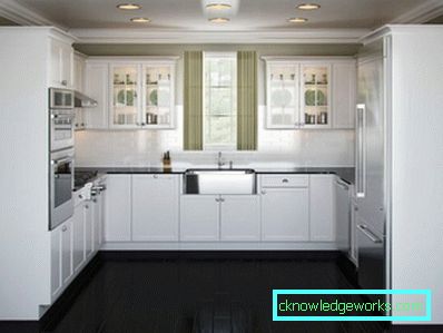 Progetto di cucina con disposizione dei mobili Progetto di cucina con disposizione dei mobili