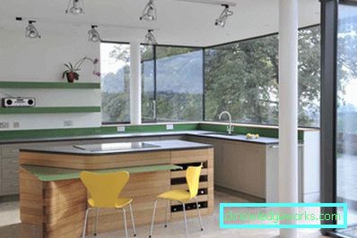 Progetto di cucina con disposizione dei mobili Progetto di cucina con disposizione dei mobili