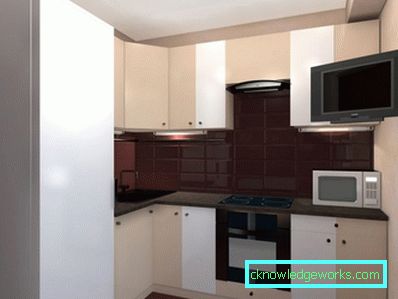 Progetto di cucina con disposizione dei mobili Progetto di cucina con disposizione dei mobili
