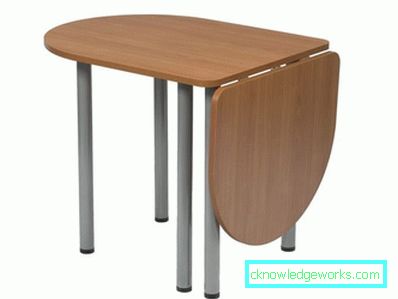 Tavolo ovale pieghevole per la cucina Tavolo ovale pieghevole per la cucina