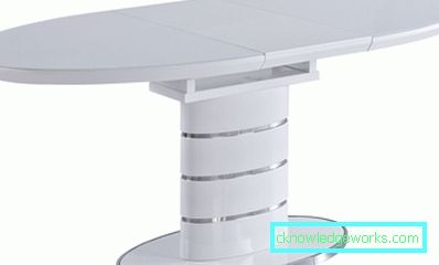 Tavolo ovale pieghevole per la cucina Tavolo ovale pieghevole per la cucina