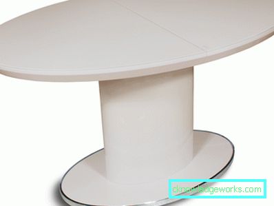 Tavolo ovale pieghevole per la cucina Tavolo ovale pieghevole per la cucina