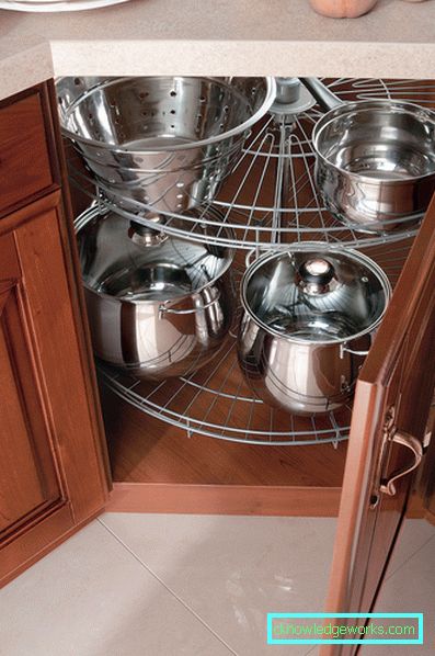 Dimensioni dell'armadio della cucina ad angolo Dimensioni dell'armadio della cucina ad angolo