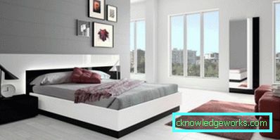 Camera da letto 441-grigia - 105 esempi di foto
