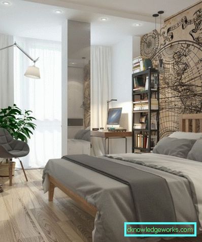 Camera da letto 441-grigia - 105 esempi di foto