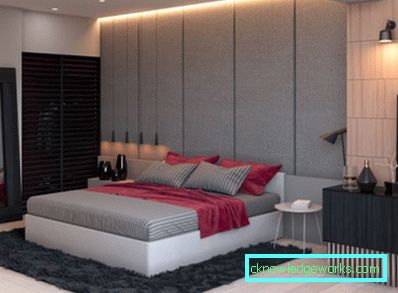 Camera da letto 441-grigia - 105 esempi di foto