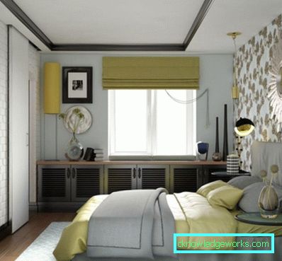 Camera da letto 441-grigia - 105 esempi di foto
