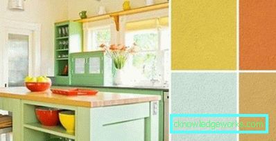 La combinazione di colori all'interno della cucina (50 esempi di foto)