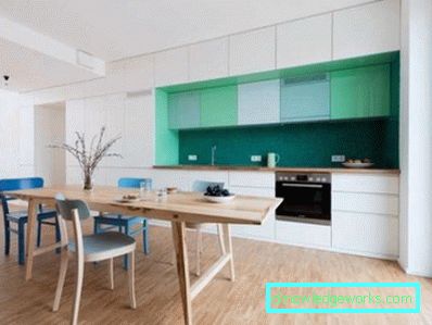 La combinazione di colori all'interno della cucina (50 esempi di foto)