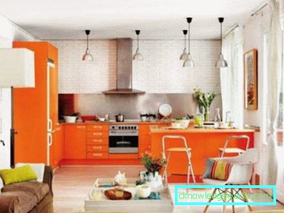 La combinazione di colori all'interno della cucina (50 esempi di foto)