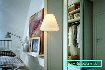 Camera da letto con spogliatoio - foto degli interni Camera da letto con spogliatoio - foto degli interni