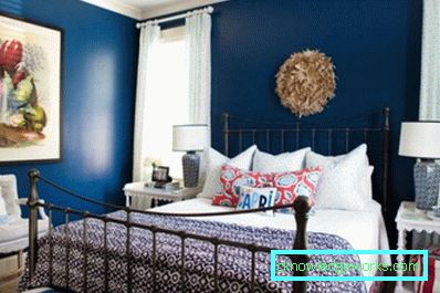 457 camere da letto con una tinta blu - foto