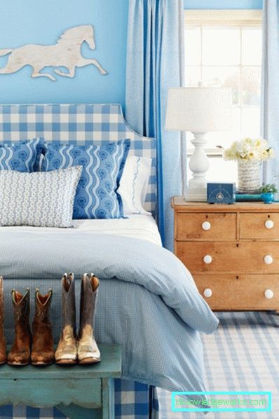 457 camere da letto con una tinta blu - foto