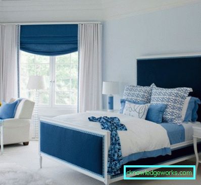 457 camere da letto con una tinta blu - foto