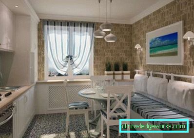 Stile mediterraneo all'interno della cucina