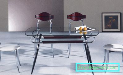 Tavolo da cucina in vetro Tavolo da cucina in vetro