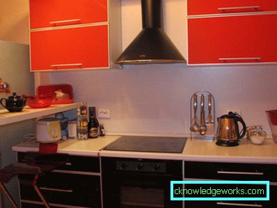 Cappuccio per la cucina con uno sfogo alla ventilazione