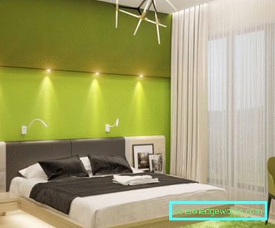 Camera da letto 351-Green - un designer audace